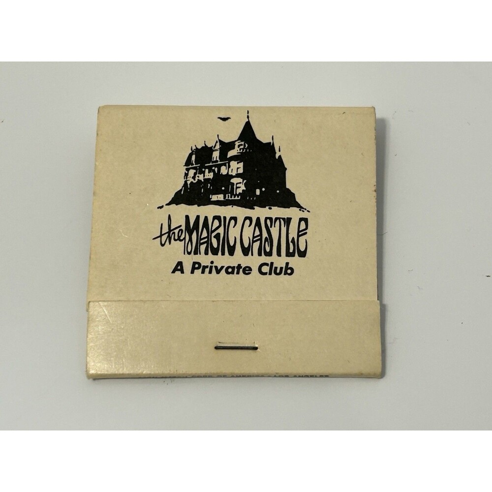The Magic Castle A Private Club Hollywood CA Full Unstruck Matchbook VTG NOS